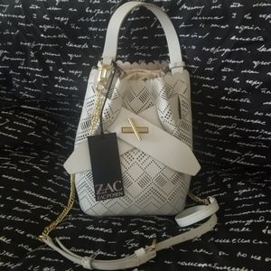 NWT ZAC POSEN BRIGETTE  BELTED BUCKET BAG